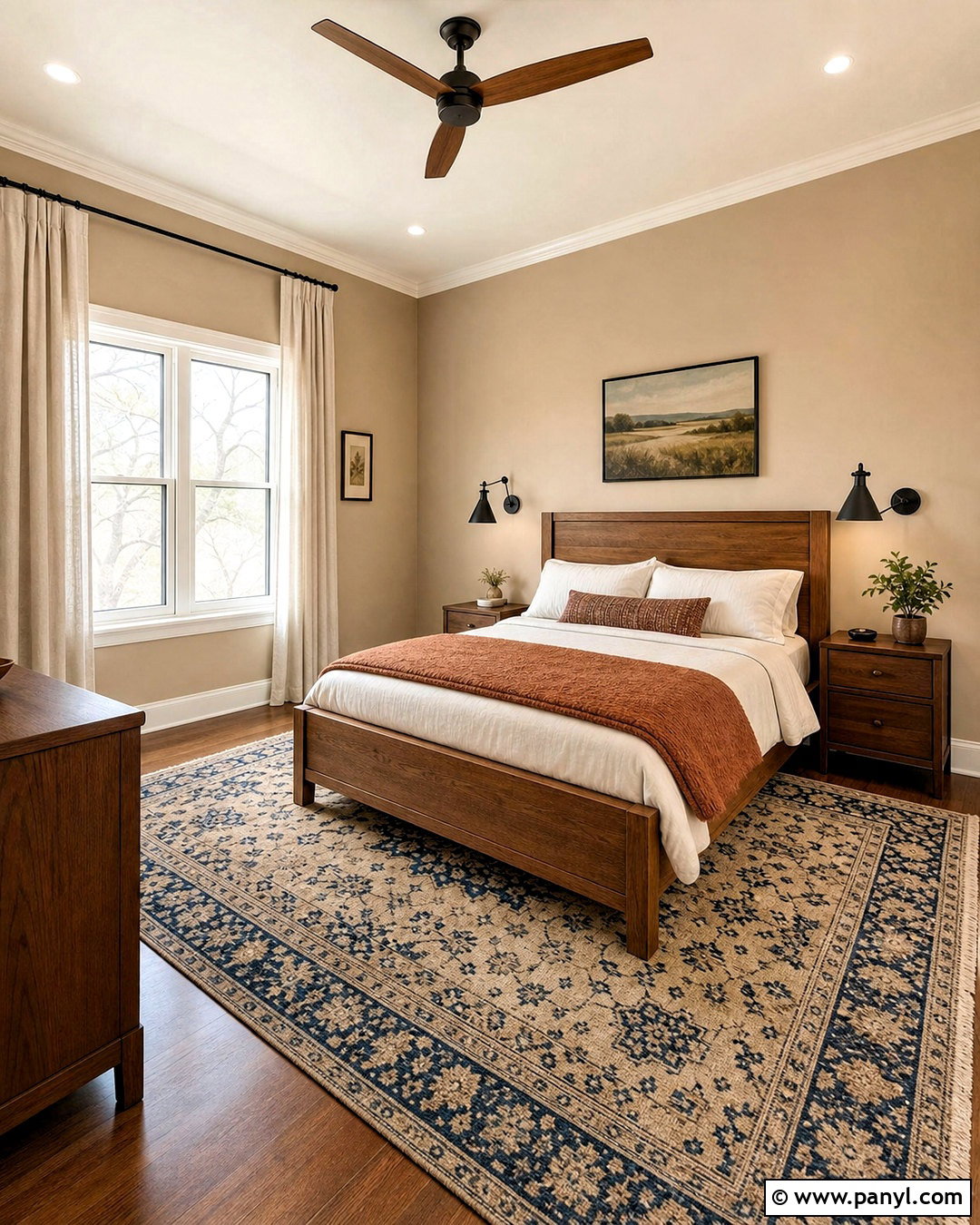 Clay Beige Guest Bedroom - 20 beige wall colors
