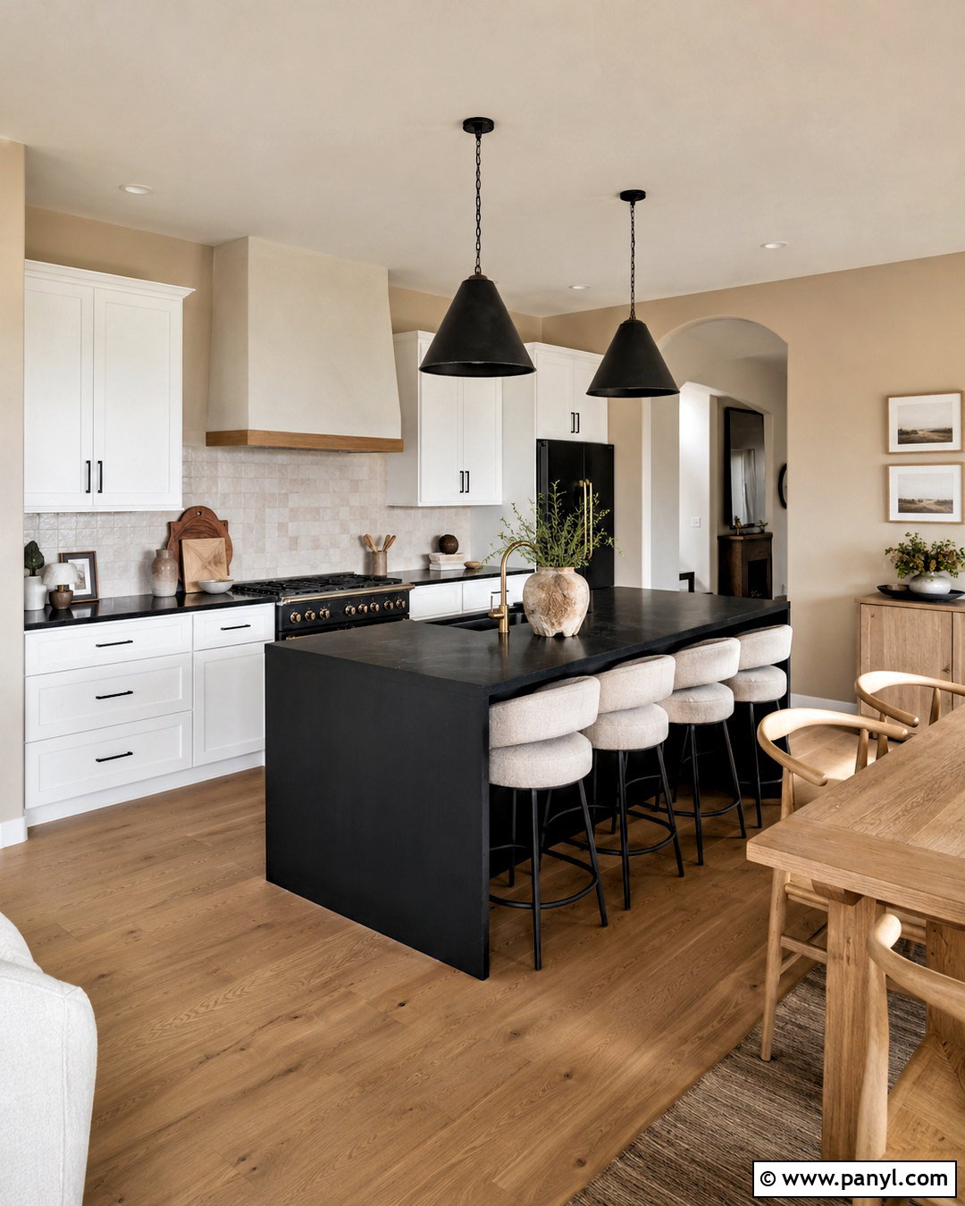 Clay Beige Kitchen Walls - 20 Wall Color For Black And White Kitchen Ideas