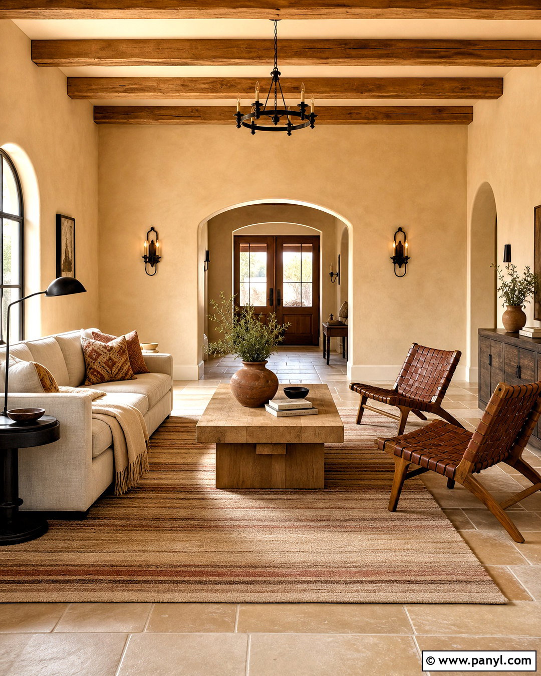 Clay Beige Living Room - 20 warm paint colors for living room ideas