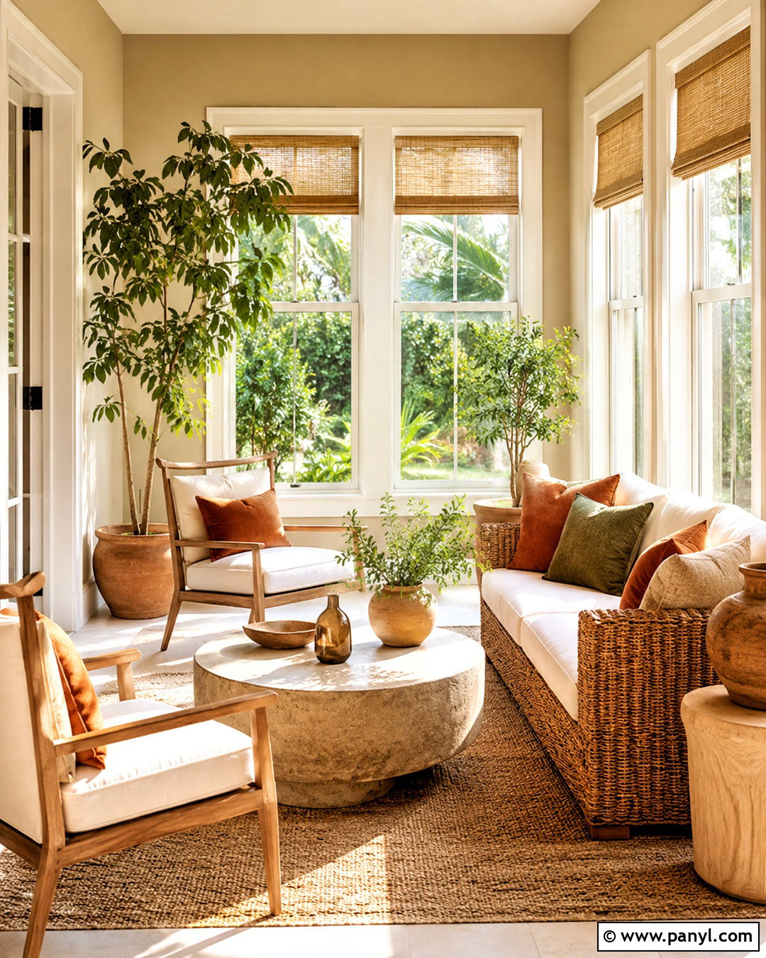 Clay Beige Neutral Sunroom - 20 neutral room colors