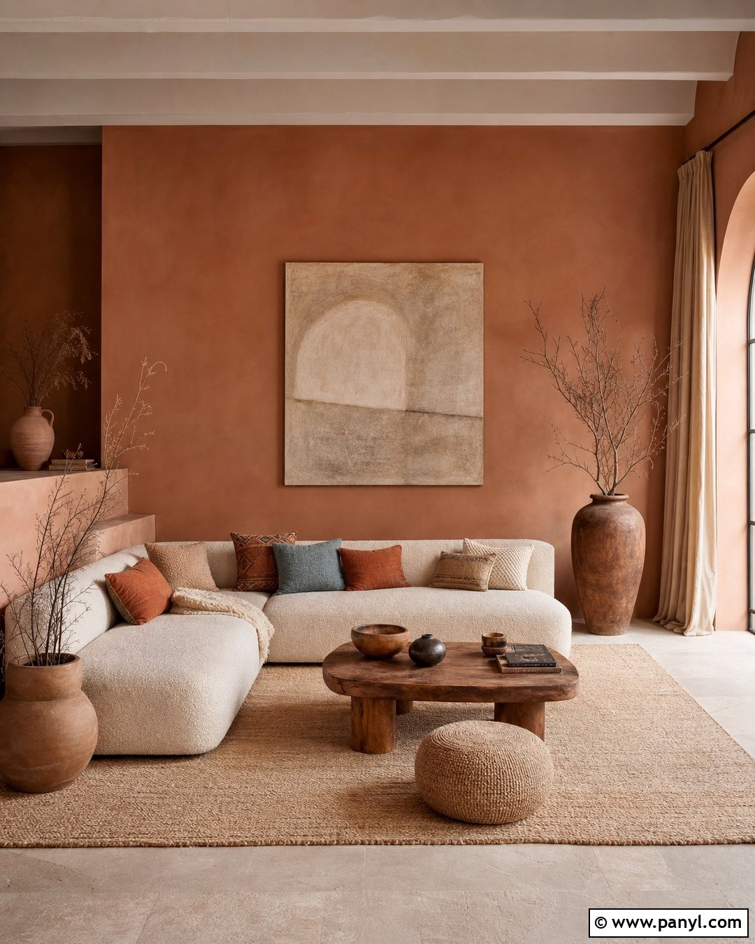 Clay Brown Boho Walls - 30 Boho Wall Colors