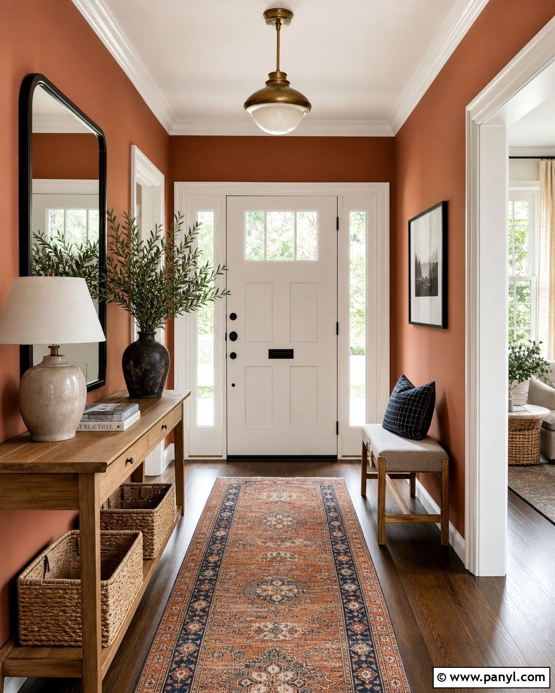 Clay Colored Entryway Walls - 30 clay colored walls
