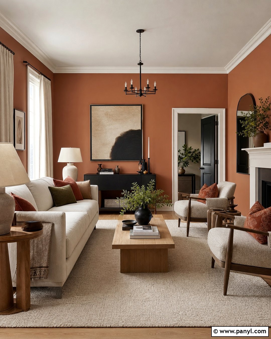 Clay Colored Walls With Cream Furniture - 30 clay colored walls