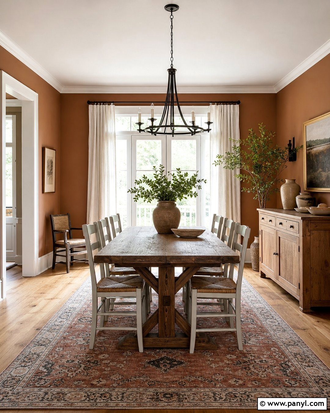 Clay Colored Walls With Farmhouse Decor - 30 clay colored walls