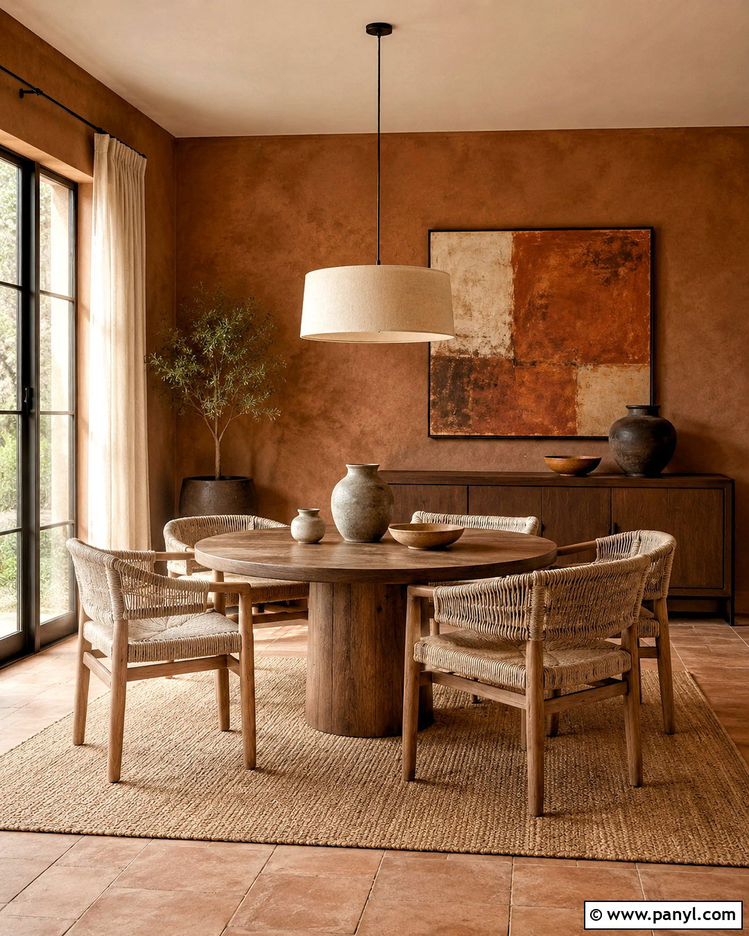 Clay Dining Room Wall Color - 40 Room Wall Color Ideas