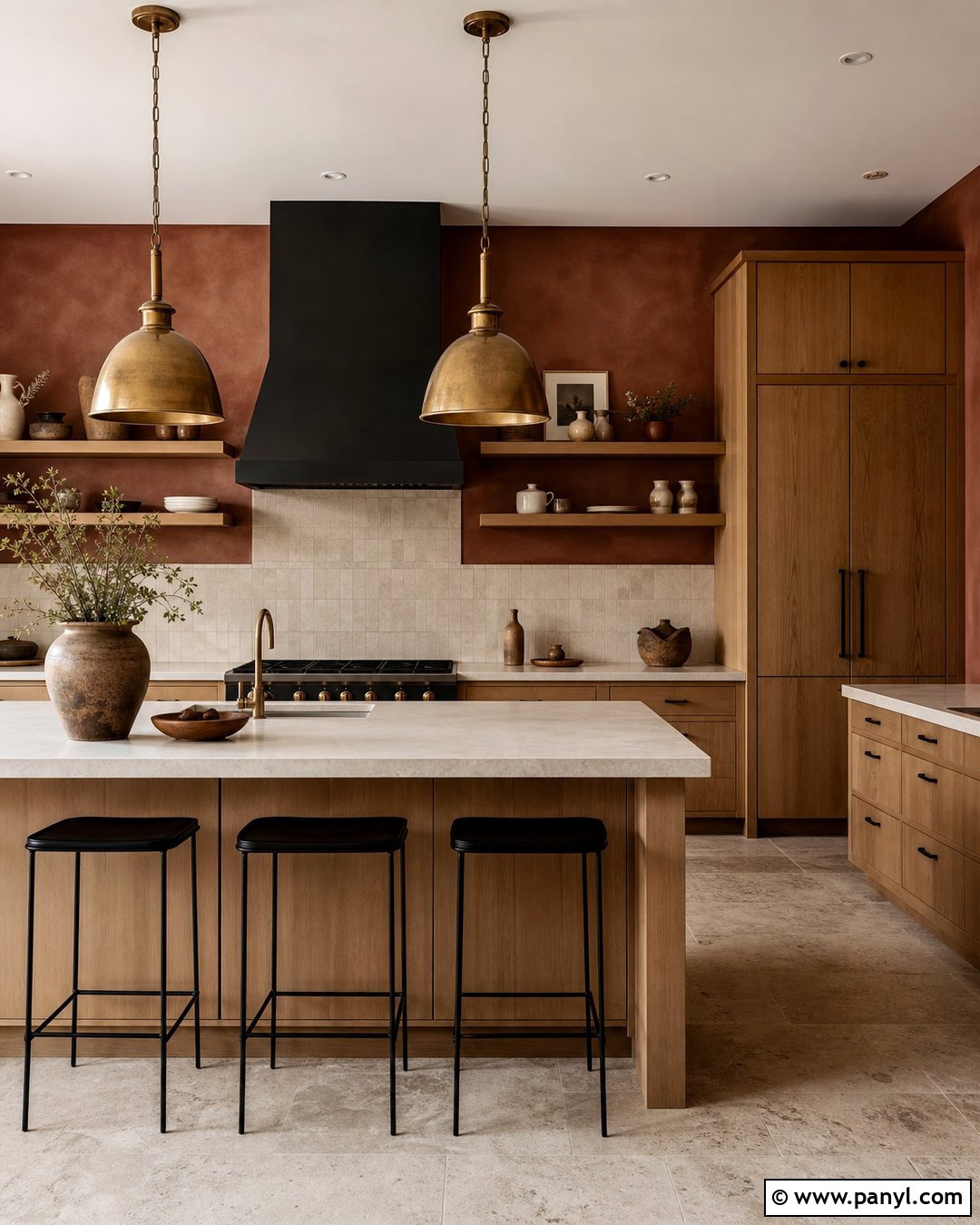 Clay Limewash Kitchen - 50 Limewash Walls