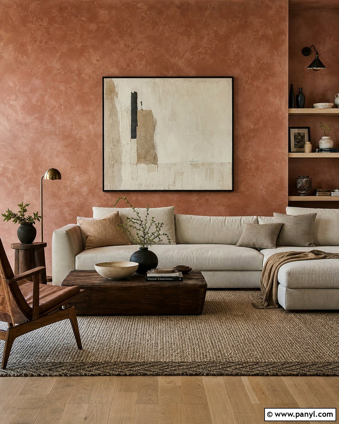 Clay Limewash Living Room Walls - 50 paint ideas for walls