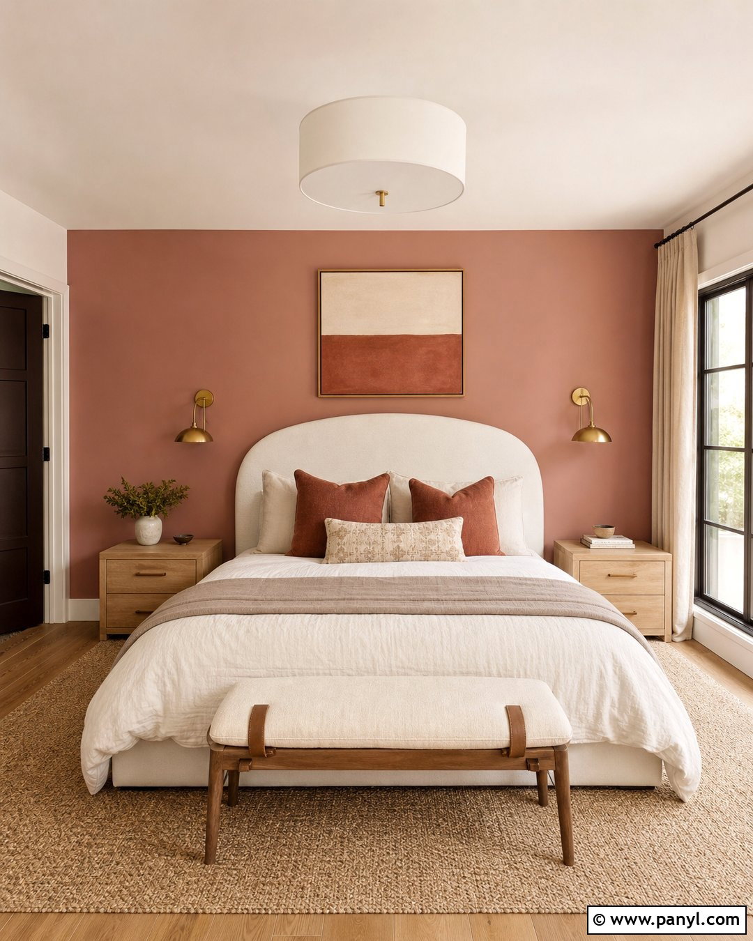 Clay Pink Accent Wall - 20 Cool Accent Wall Colors