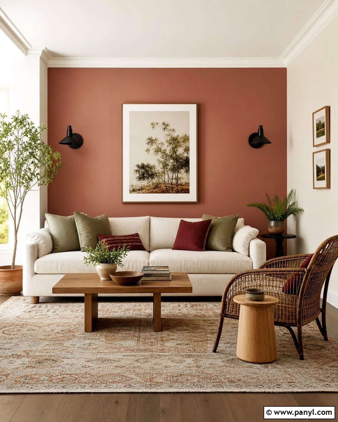 Clay Pink Accent Wall - 30 Best Accent Wall Colors
