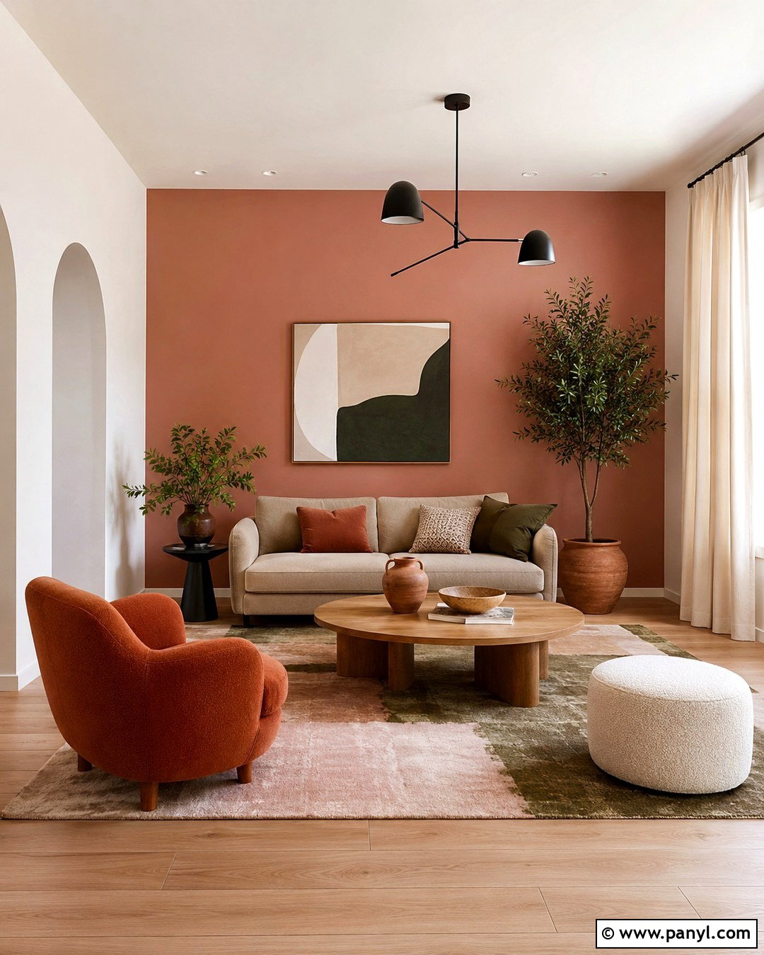 Clay Pink Accent Wall - 20 Accent Walls Colors