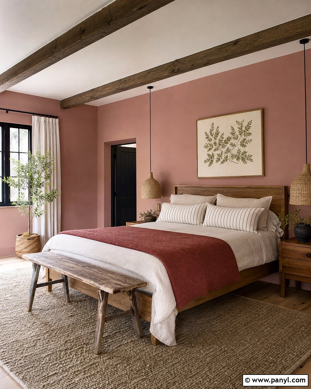 Clay Pink Bedroom Walls - 20 Rustic Pink Wall Color Ideas
