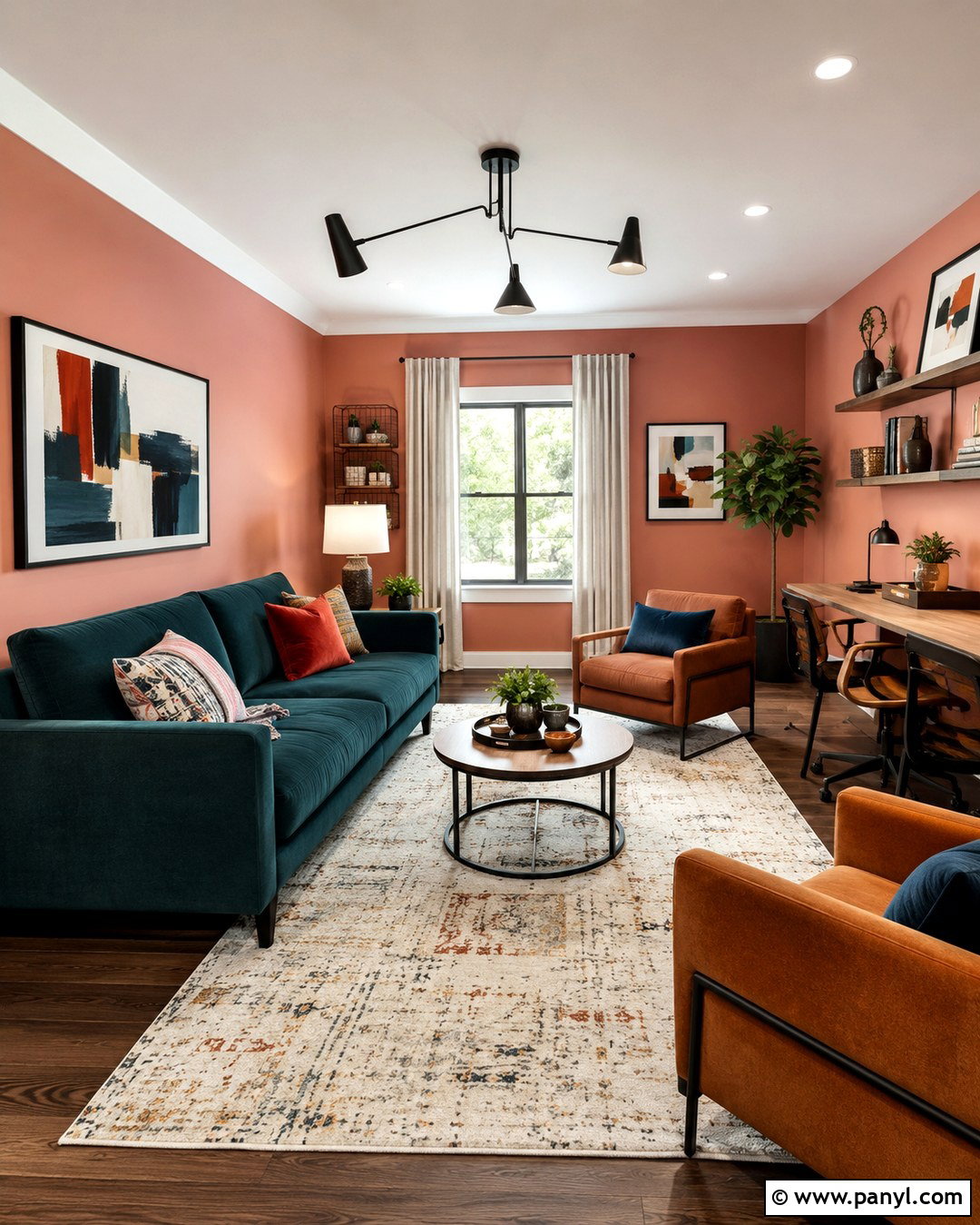 Clay Pink Bonus Room Walls - 20 Bonus Room Wall Color Ideas