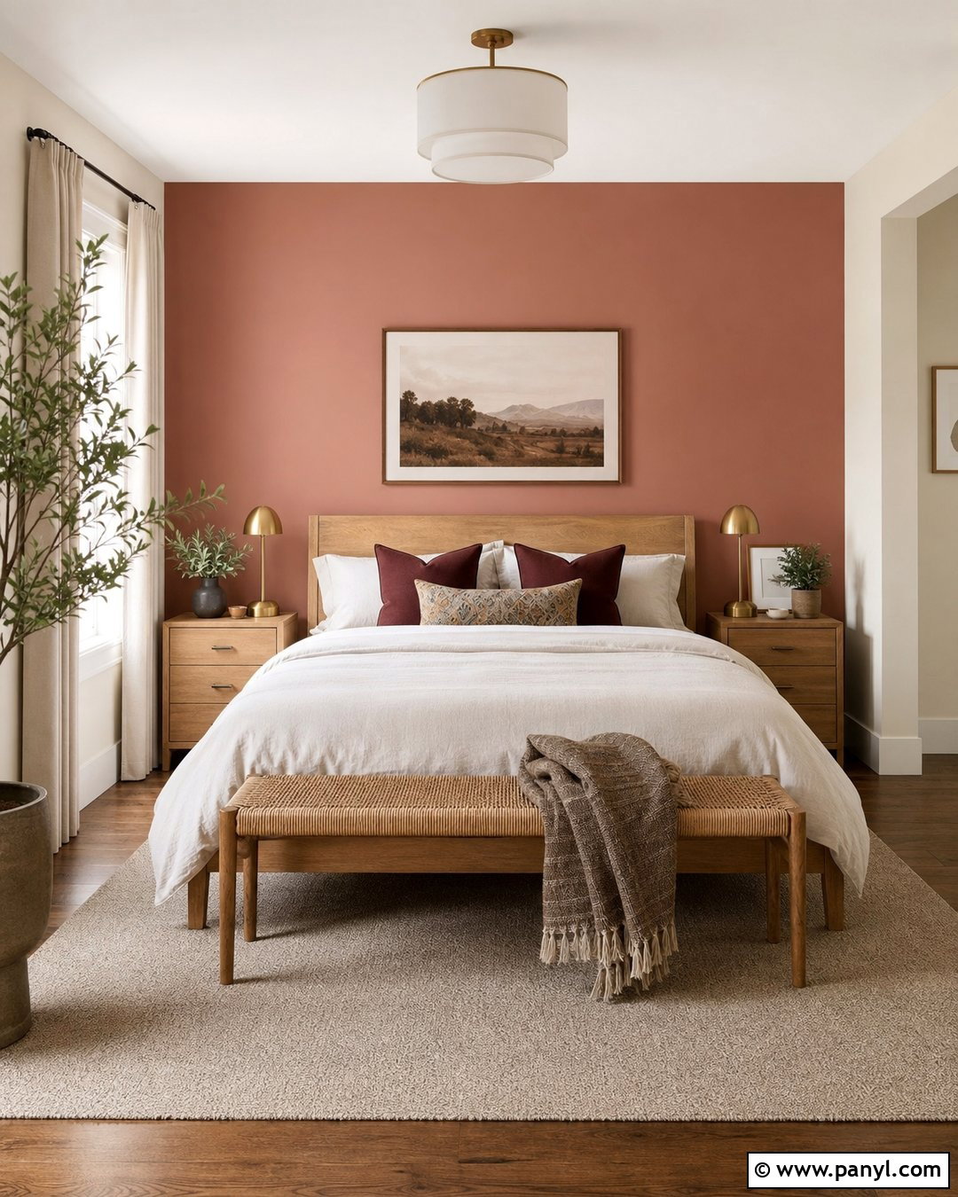 Clay Pink Feature Wall - 30 Feature Wall Colours