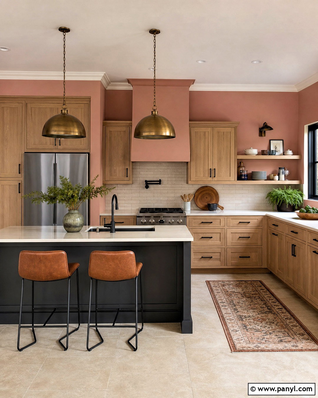 Clay Pink Kitchen Walls - 20 kitchen walls paint ideas