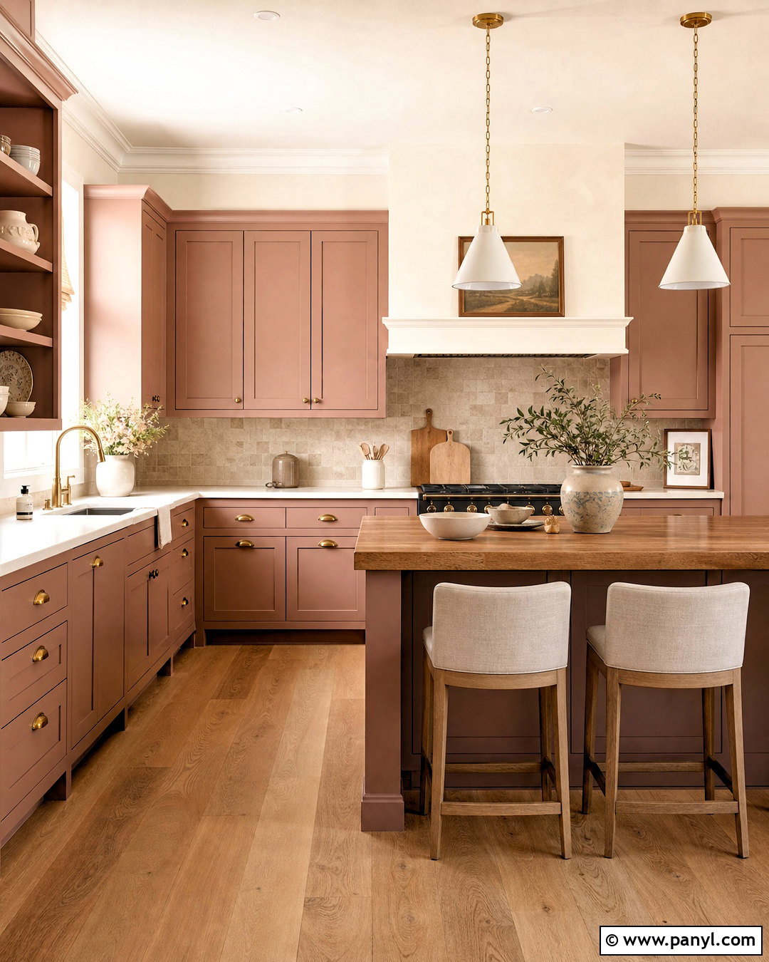 Clay Pink Kitchen - 20 warm toned kitchen ideas