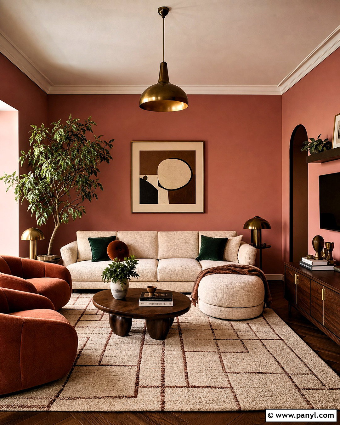 Clay Pink Living Room Paint - 20 indoor paint colors living room ideas