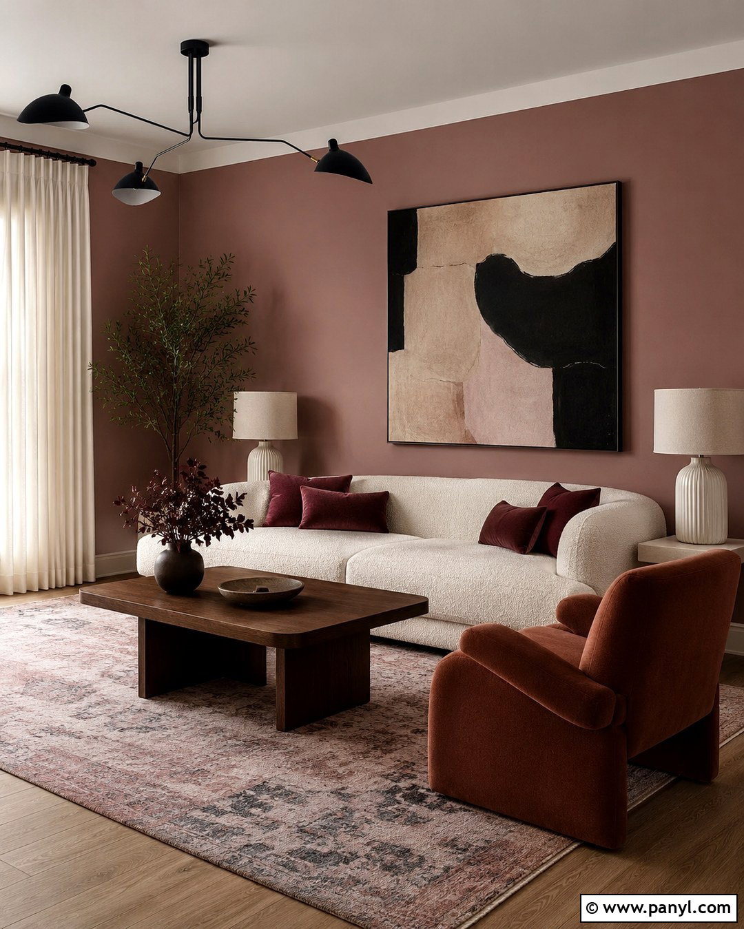 Clay Pink Living Room Walls - 20 Living Room Wall Color Ideas Modern Ideas