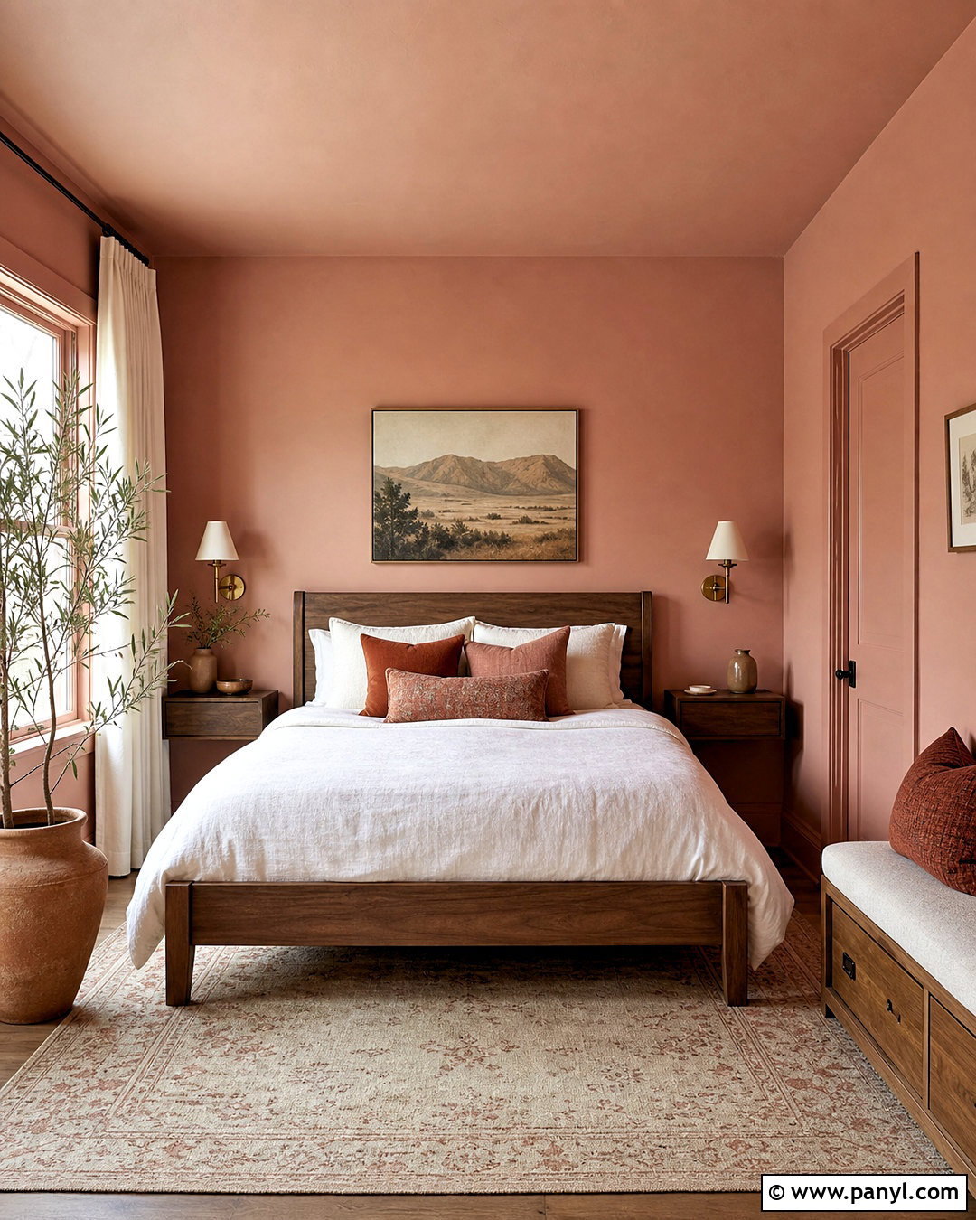 Clay Pink Small Bedroom - 20 small room color ideas bedrooms