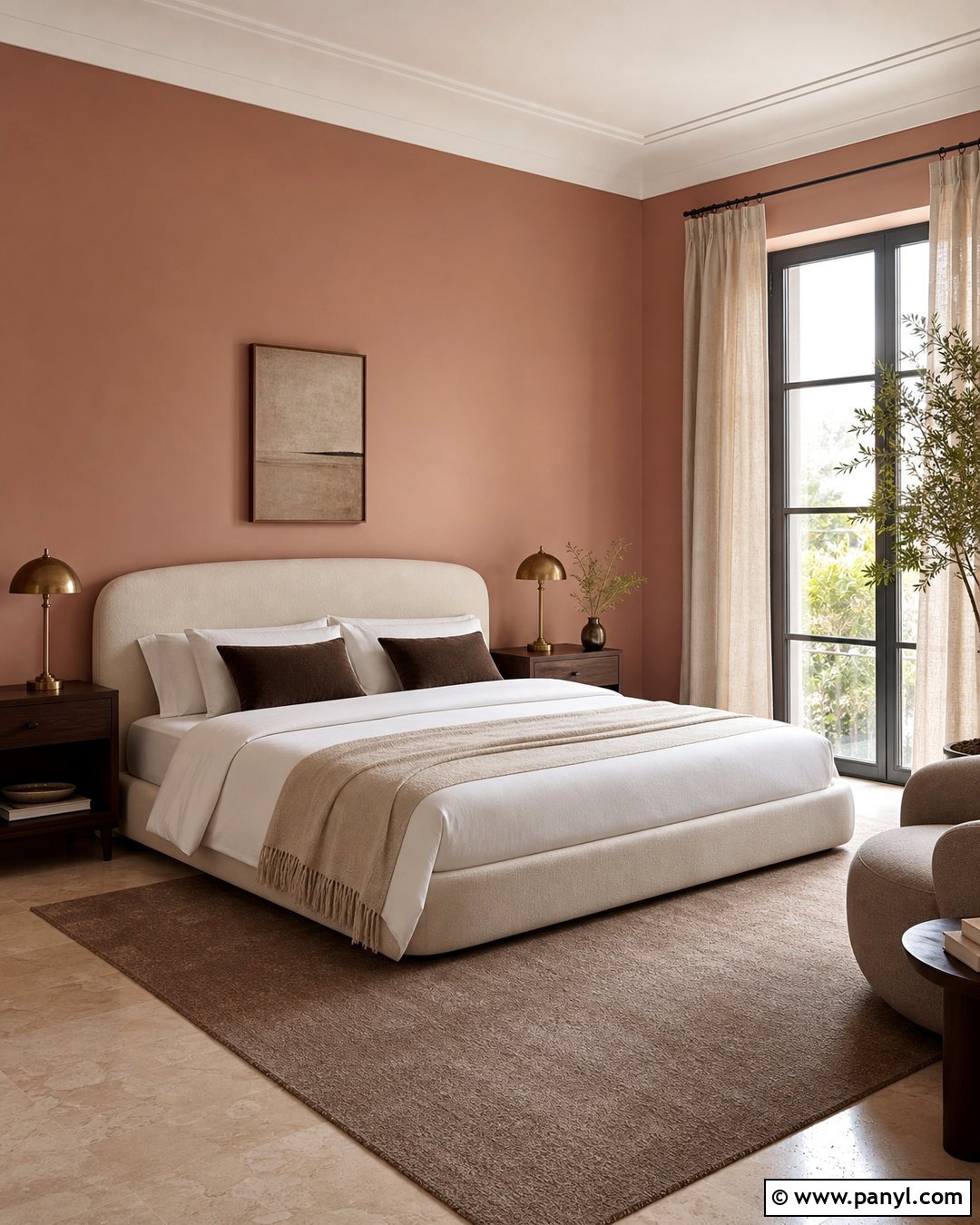 Clay Pink Walls With Travertine Floors - 20 Best Wall Color For Travertine Floors
