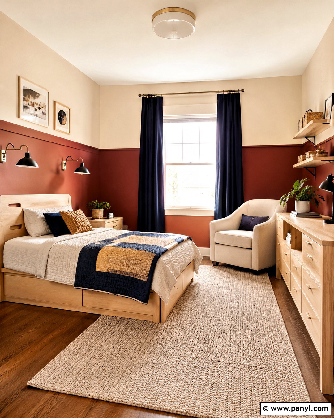 Clay Red Kids Bedroom - 20 paint room red ideas