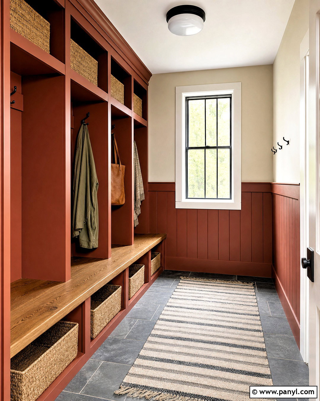 Clay Red Mudroom Paint - 20 latest paint trends