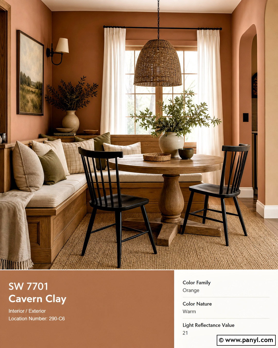 Clay Terracotta Farmhouse Paint Color - 20 rustic farmhouse paint colors