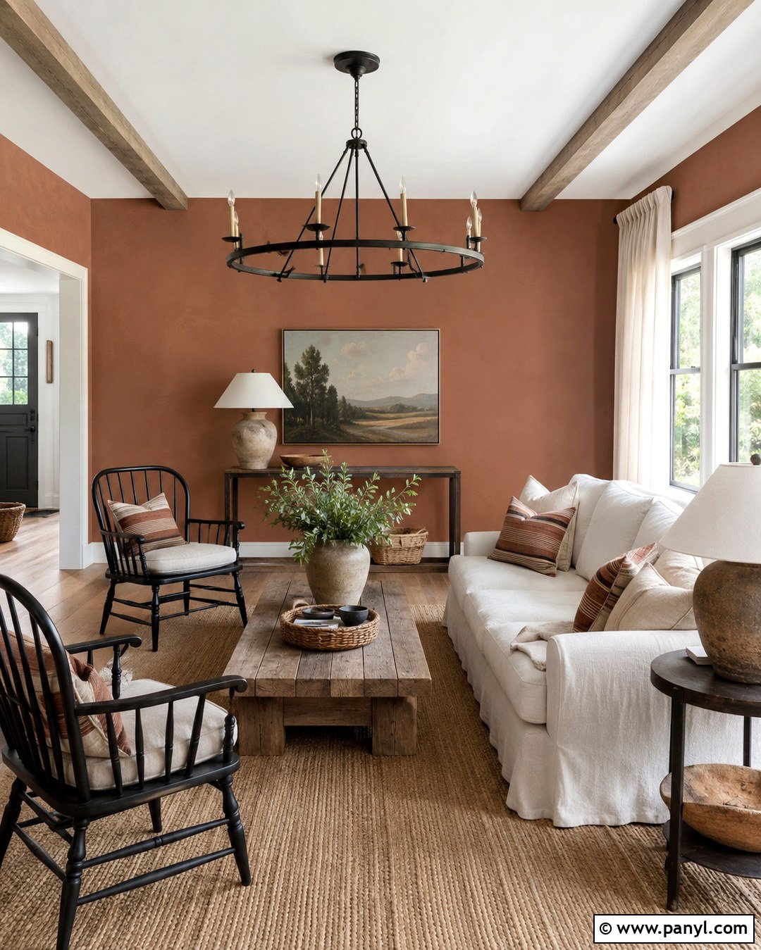 Clay Walls With Modern Farmhouse Decor - 20 Clay Color Painted Walls