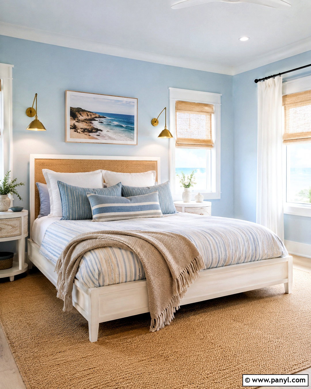 Clear Skies Bedroom - 20 light blue paint colors for bedroom ideas