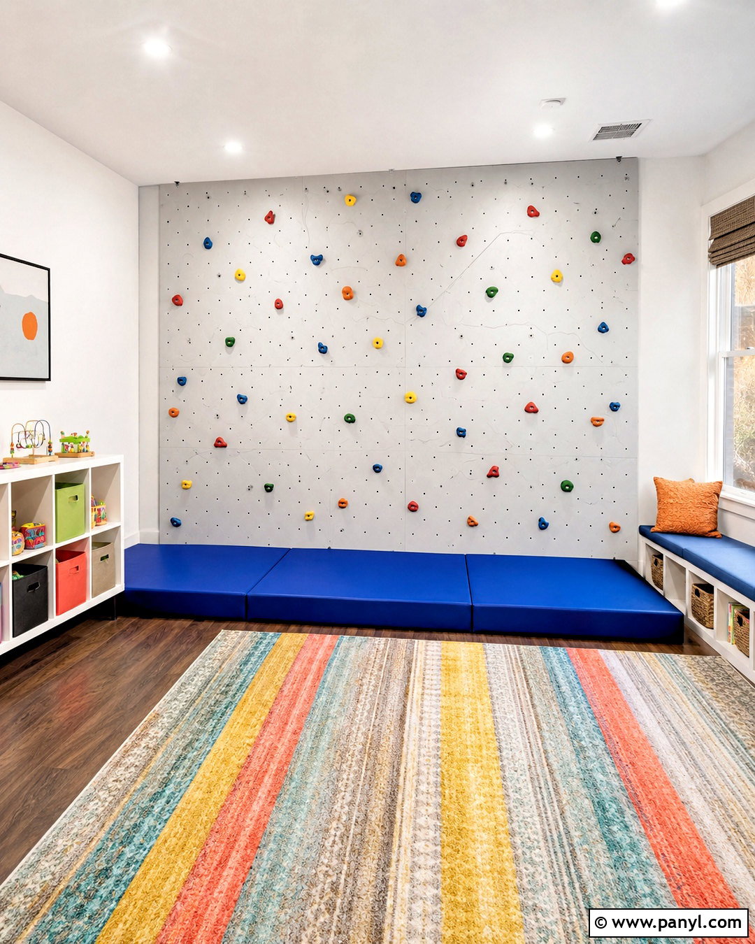 Climbing Playroom Accent Wall - 20 playroom accent wall ideas