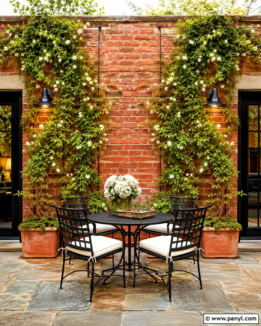Climbing Vine Patio Wall - 20 outdoor patio wall ideas