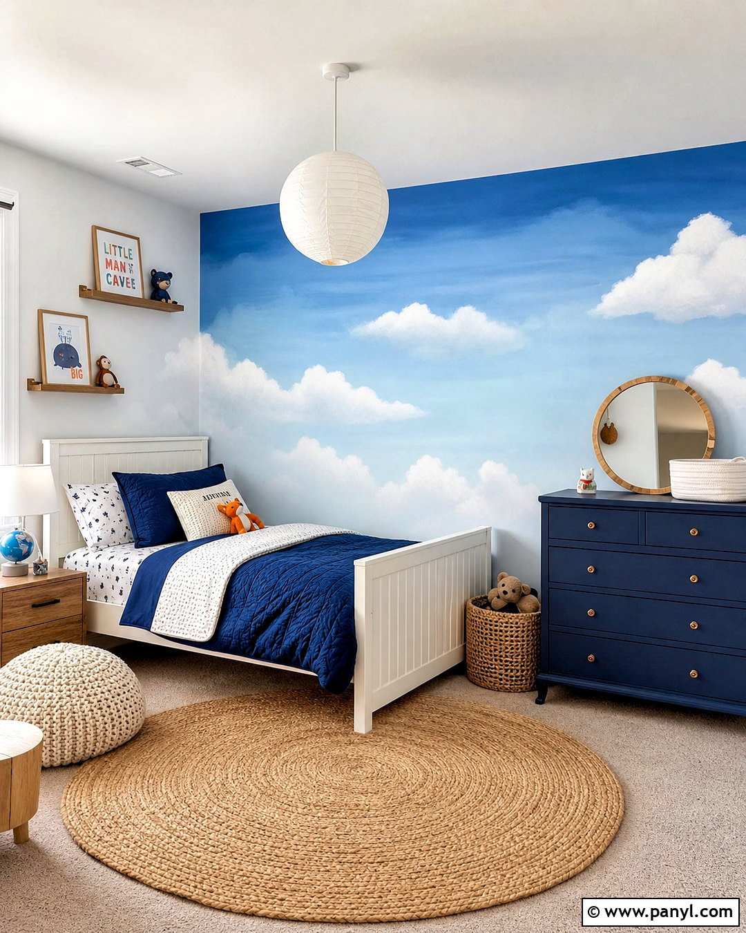 Cloud Gradient Wall - 20 gradient wall ideas