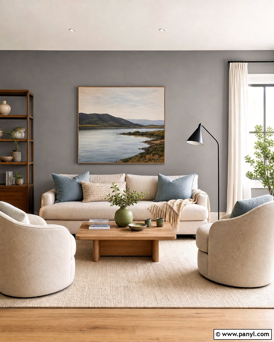 Cloud Gray Accent Wall - 20 grey accent wall colors