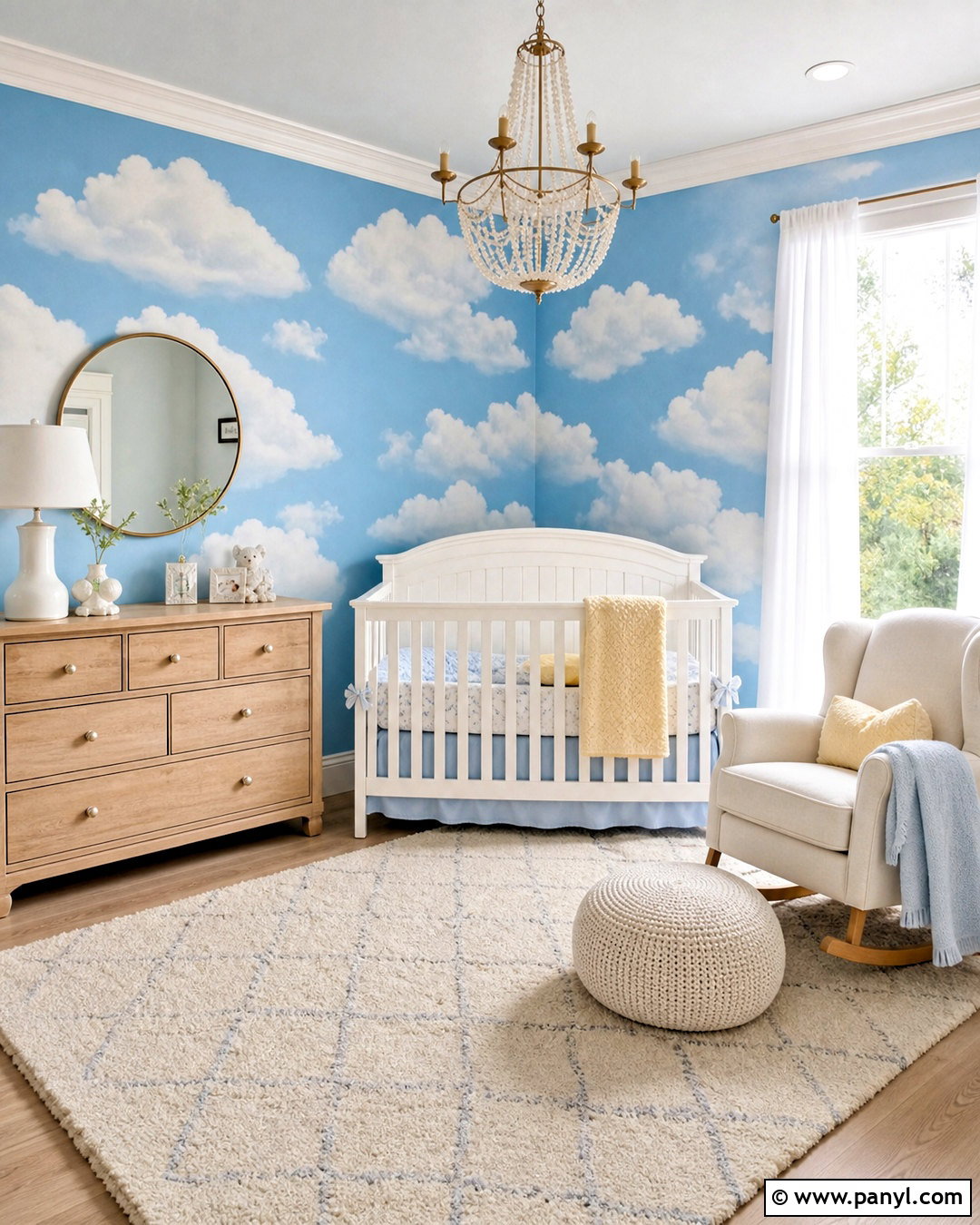 Cloud Wall Painting - 20 fun wall painting ideas creative ideas