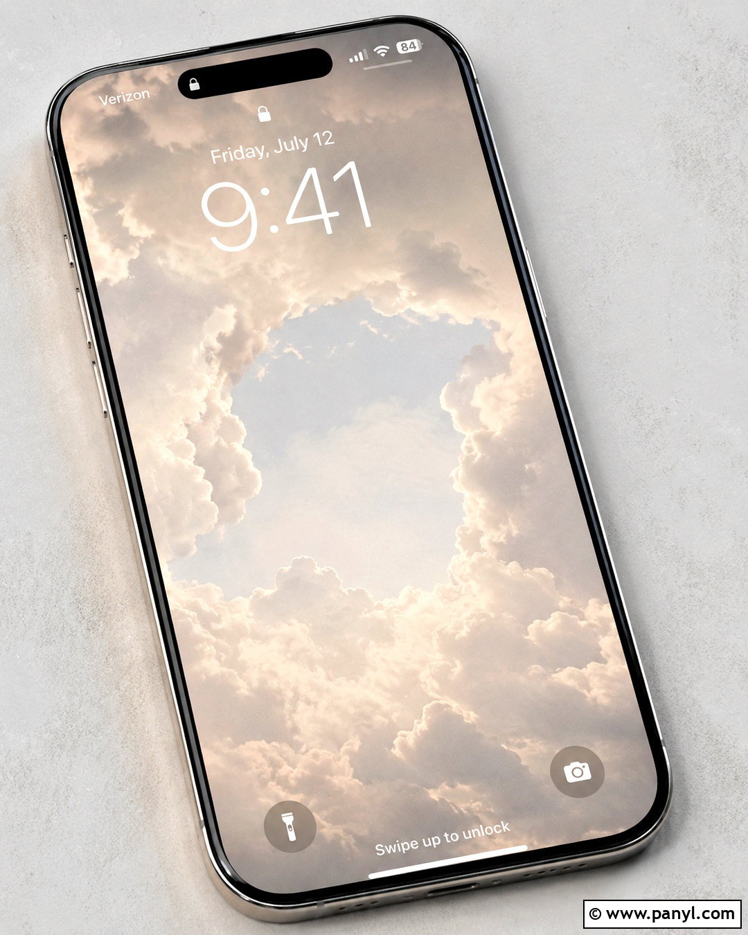 Cloudy Neutral Sky Lockscreen - 20 neutral lockscreen ideas