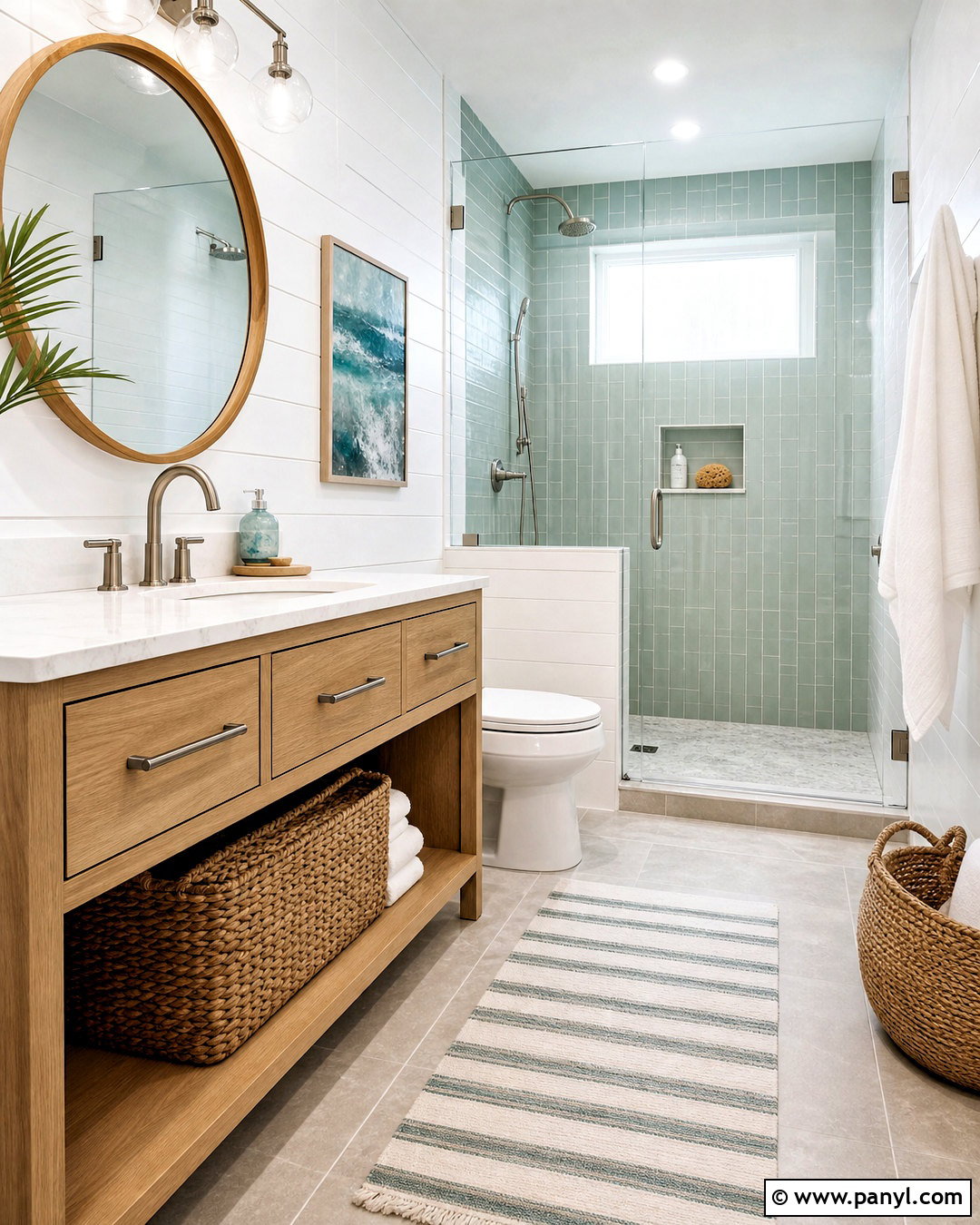 Coastal Bathroom - 20 beach interior design coastal style ideas