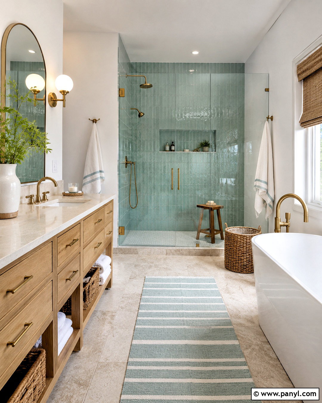 Coastal Bathroom - 20 coastal beach house interiors