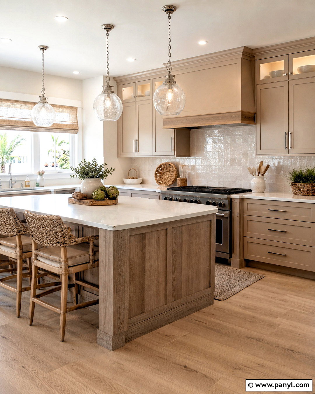 Coastal Beige And Driftwood Kitchen - 20 brown and beige kitchen ideas