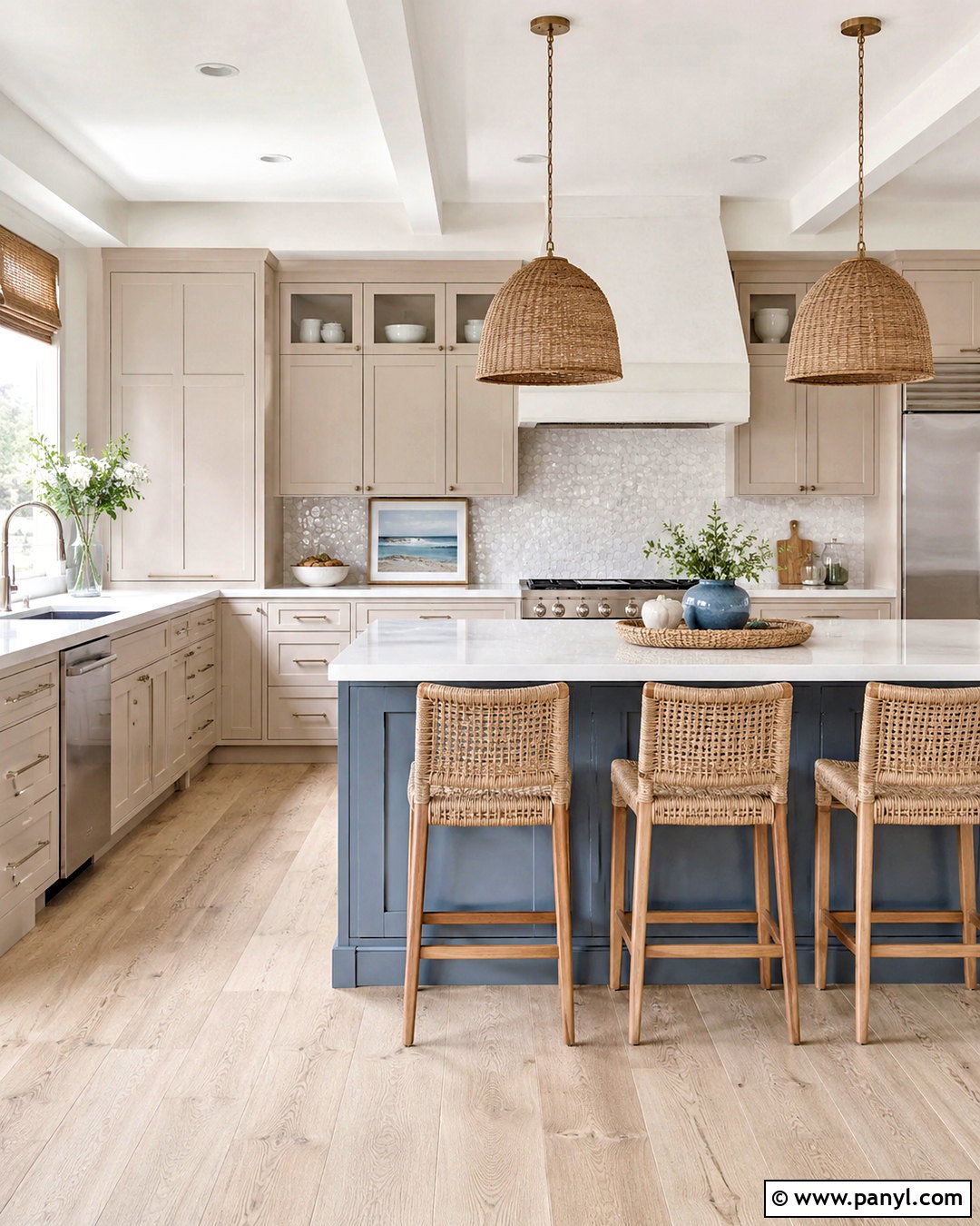 Coastal Beige Kitchen - 20 beige colour kitchen ideas
