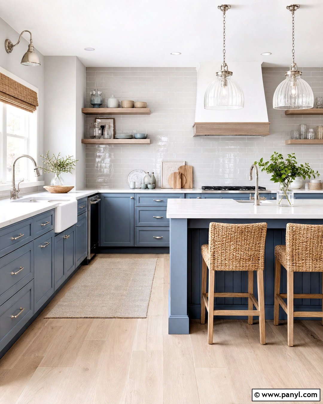 Coastal Blue And Grey Kitchen - 20 grey and blue kitchen ideas