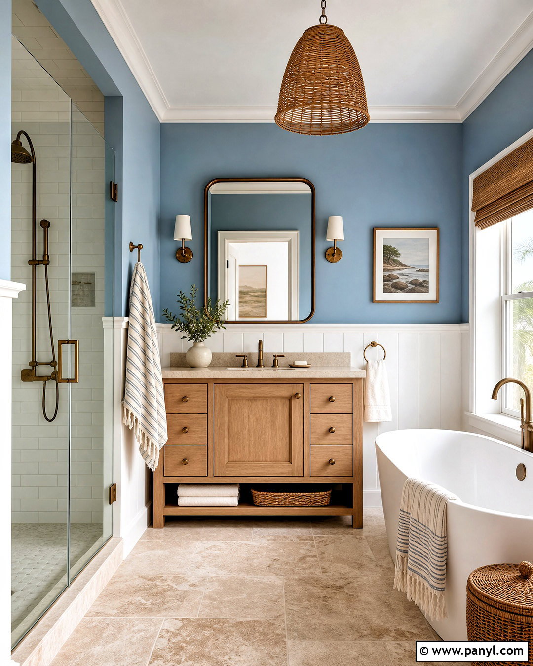 Coastal Blue Bathroom Paint - 20 blue paint colors for bathroom ideas