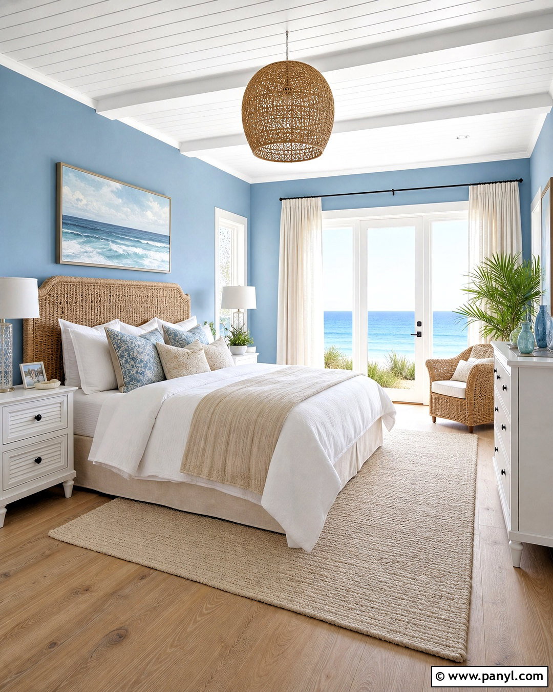Coastal Blue Bedroom - 20 blue bedroom paint colors