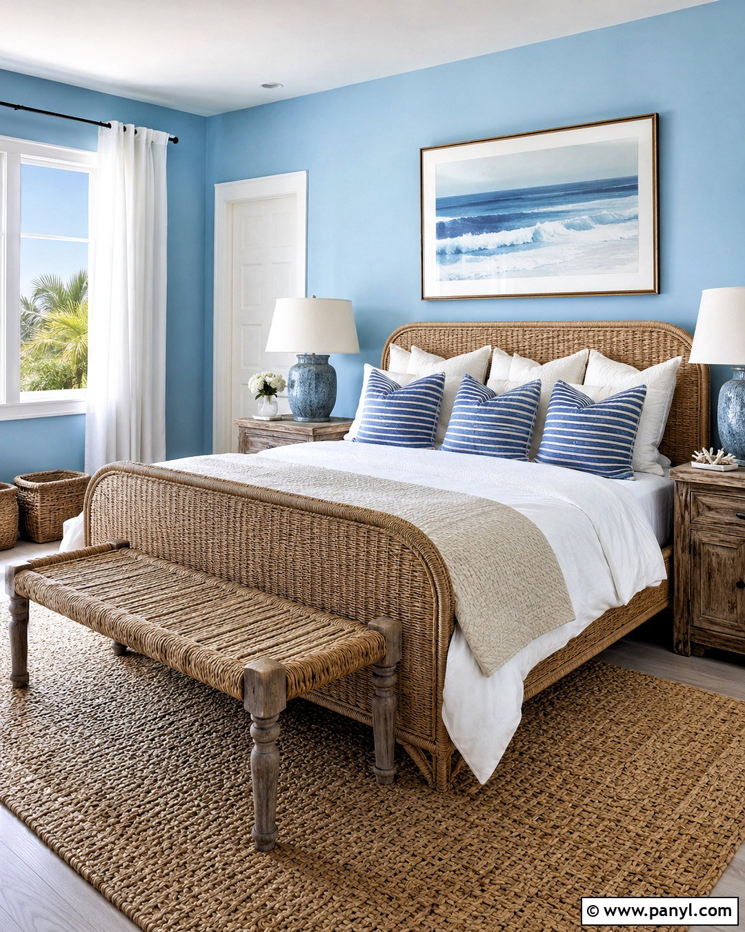 Coastal Blue Bedroom - 20 blue rooms bedroom ideas