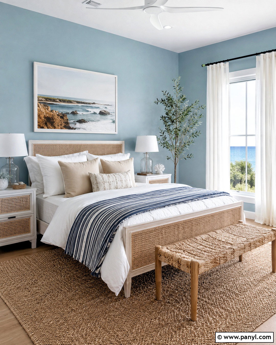 Coastal Blue Bedroom Walls - 20 blue wall room ideas bedrooms