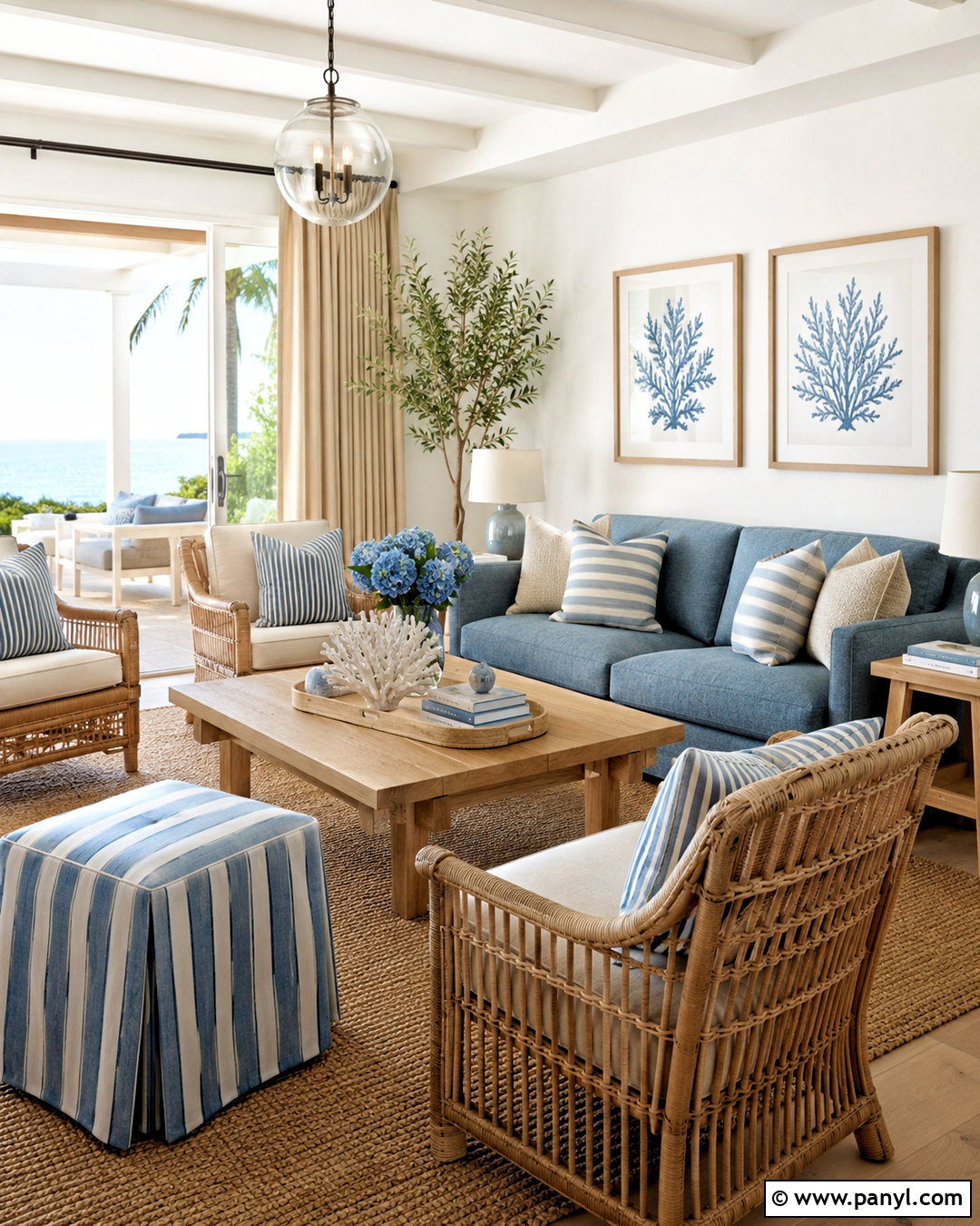 Coastal Blue Color Palette - 20 color pallets