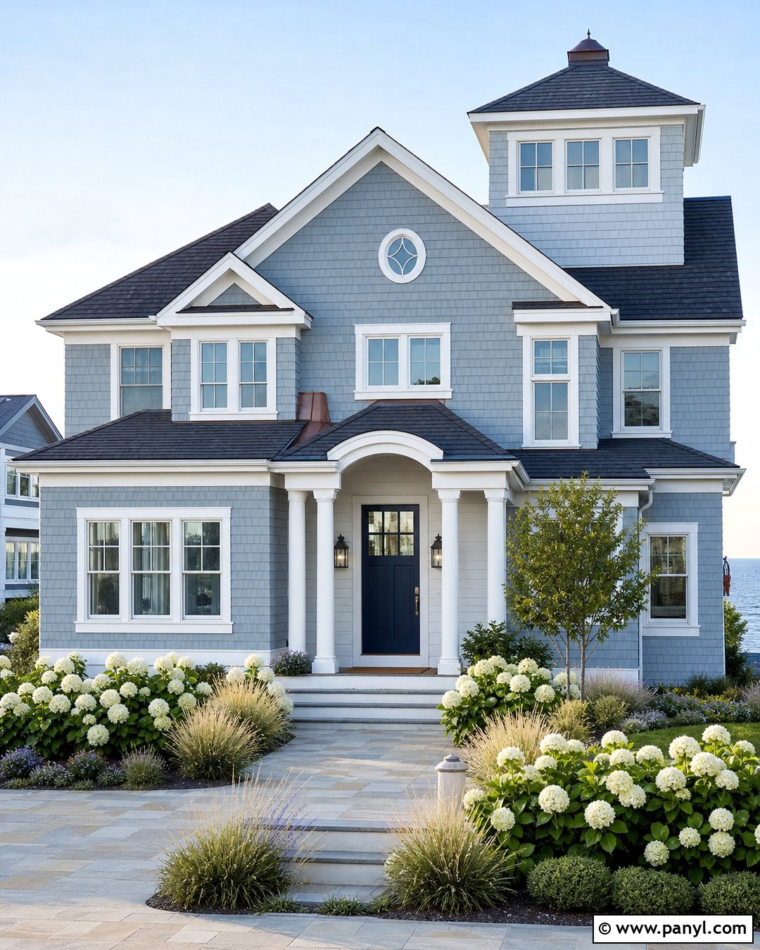 Coastal Blue Gray Exterior Wall Paint - 35 exterior wall paint ideas