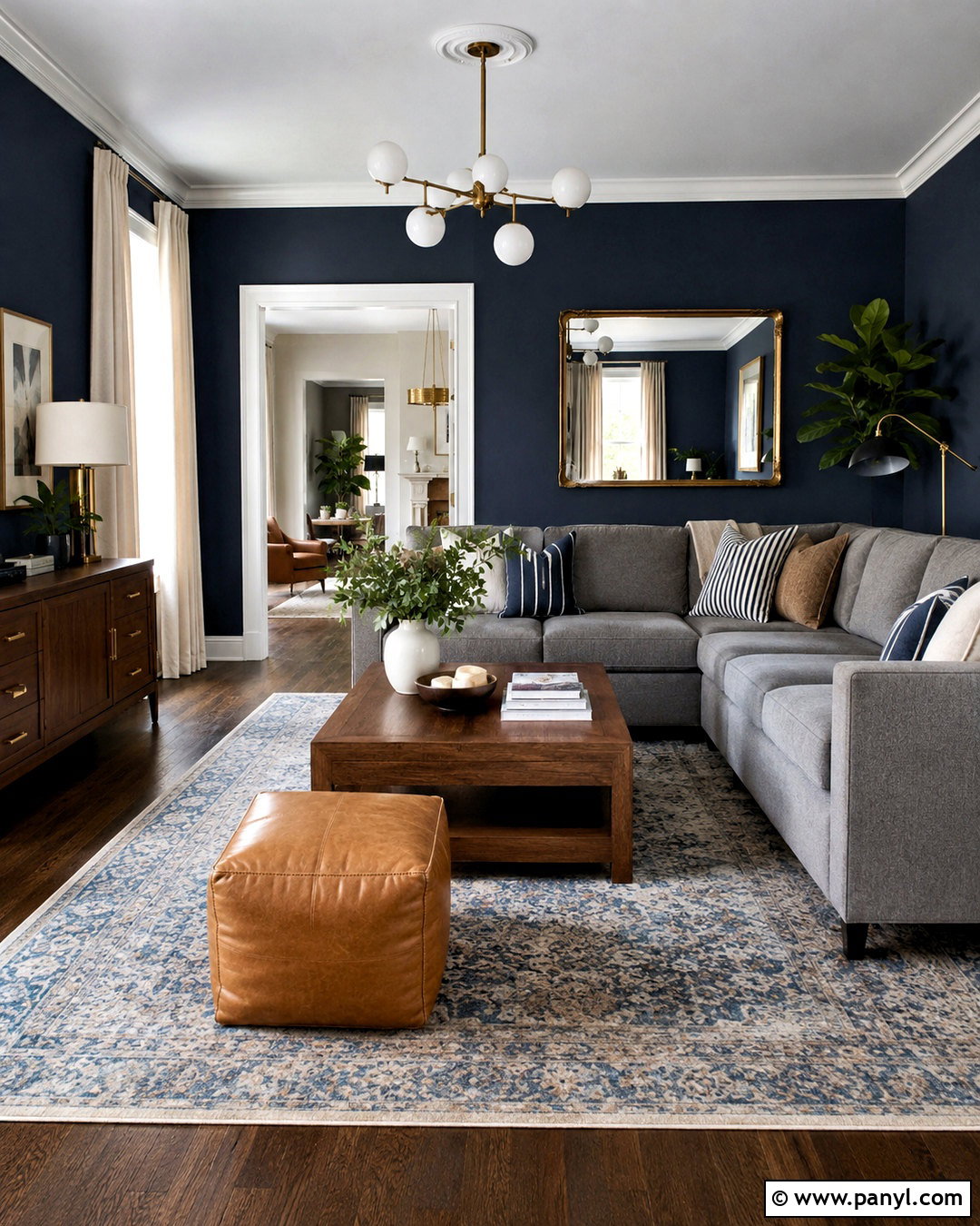 Coastal Blue Gray Living Room - 20 blue gray living room ideas