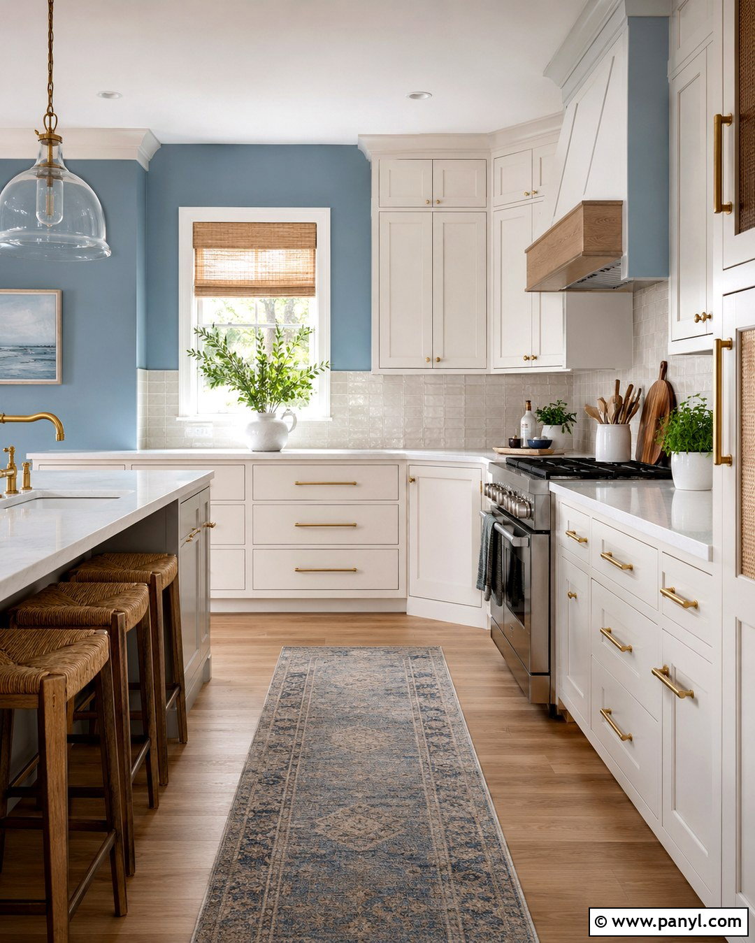 Coastal Blue Kitchen Walls - 20 House With Blue Walls