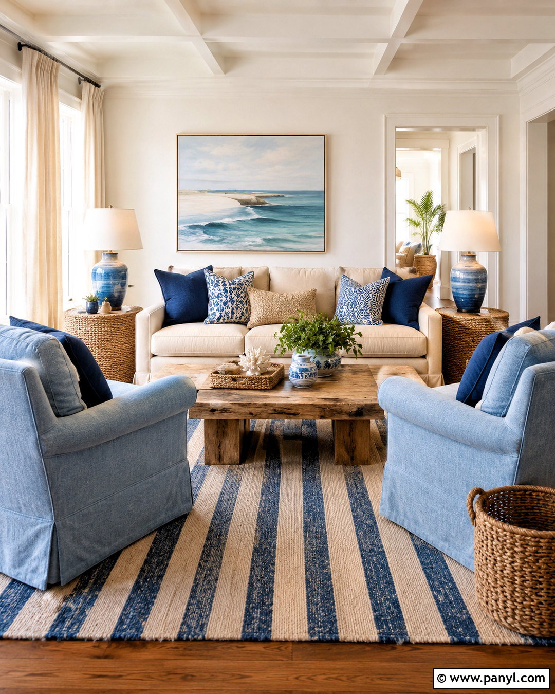 Coastal Blue Living Room - 20 my vibe ideas