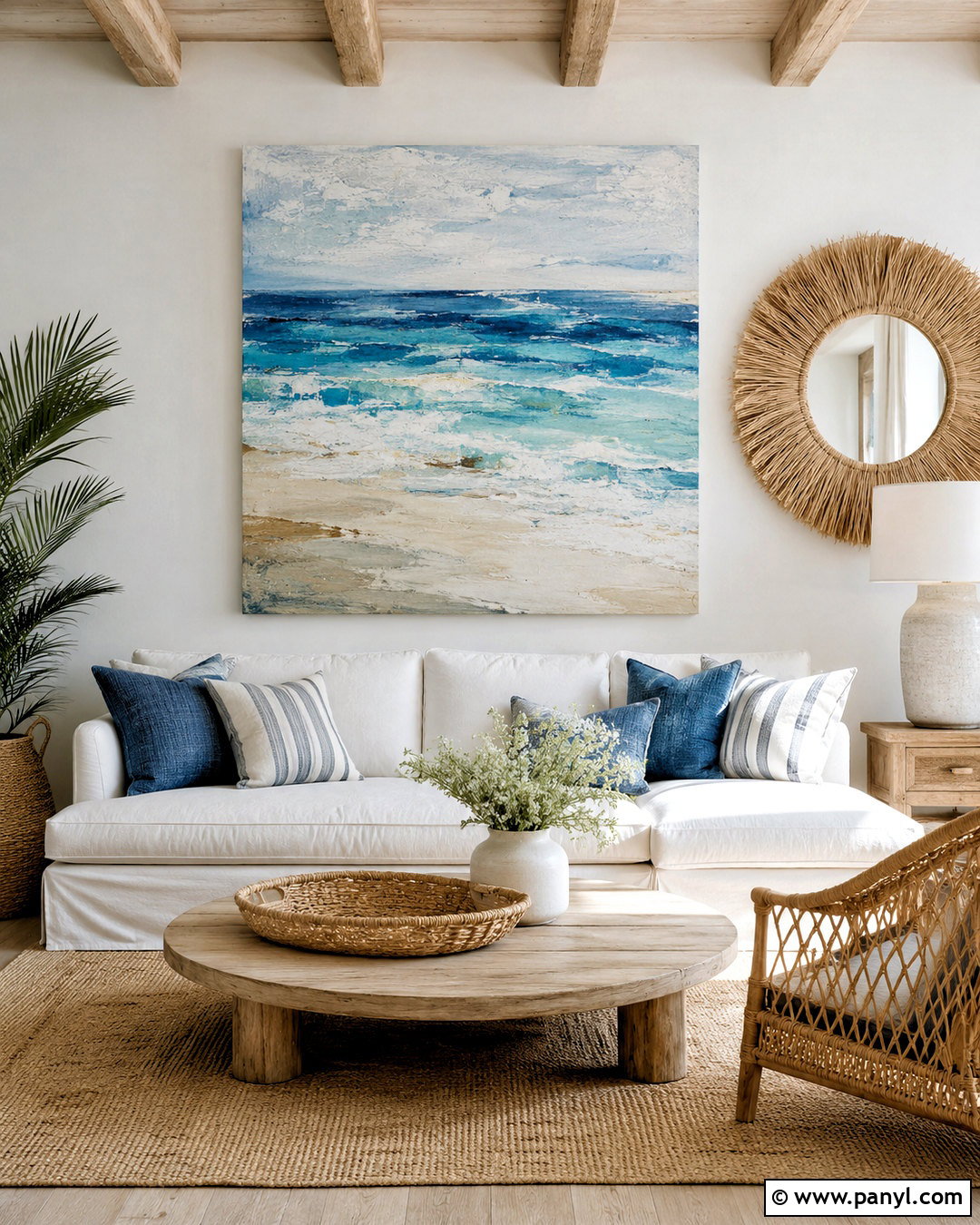 Coastal Boho Wall - 20 boho wall design ideas