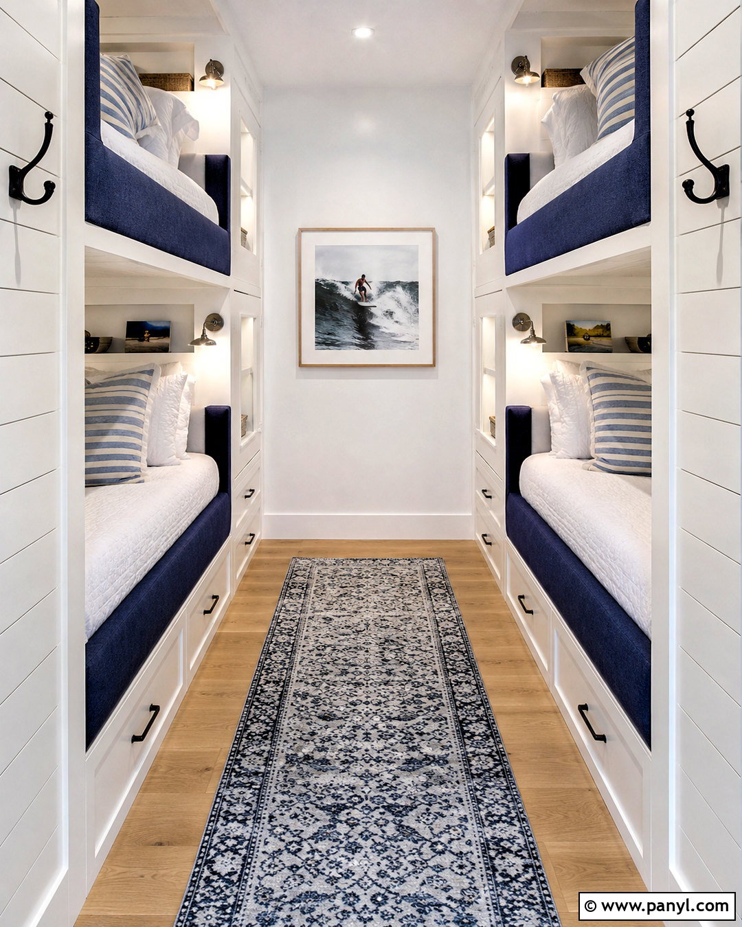 Coastal Bunk Room - 20 coastal beach house interiors